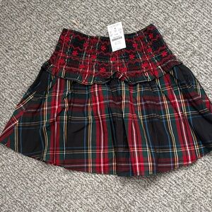 Crewcuts Red and Black Plaid Skirt